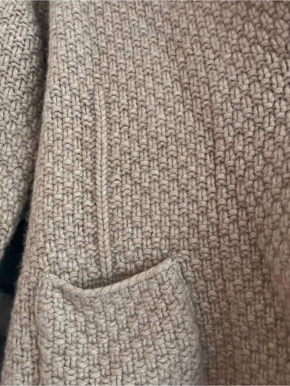 Vintage Fabiana Filippi Hand Knit Handmade Basketweave Knit Cardigan Italy M - Picture 2 of 10